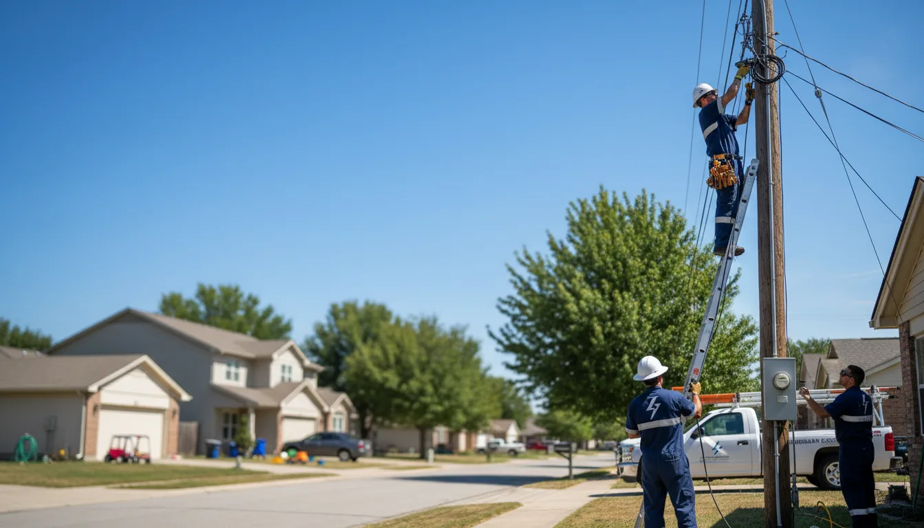 Residential electrician providing installation services in Wentzville, MO